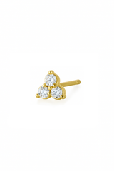 3-Stone Diamond Earrings 0.6ct - Fenom & Co.