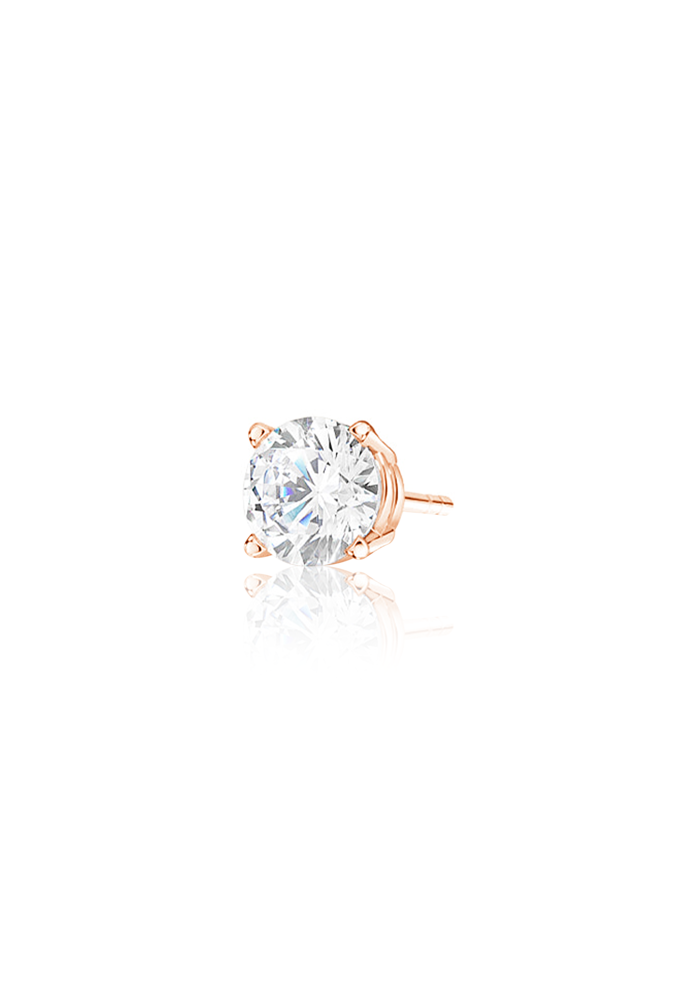 Round Cut Diamond Earrings 1.0 Carat - Fenom & Co.