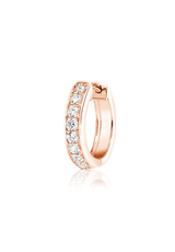 Diamond Hoop Earrings (Halfway) - Fenom & Co.