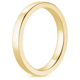 Comfort Flat Solid Gold Ring (2mm) - Fenom & Co.