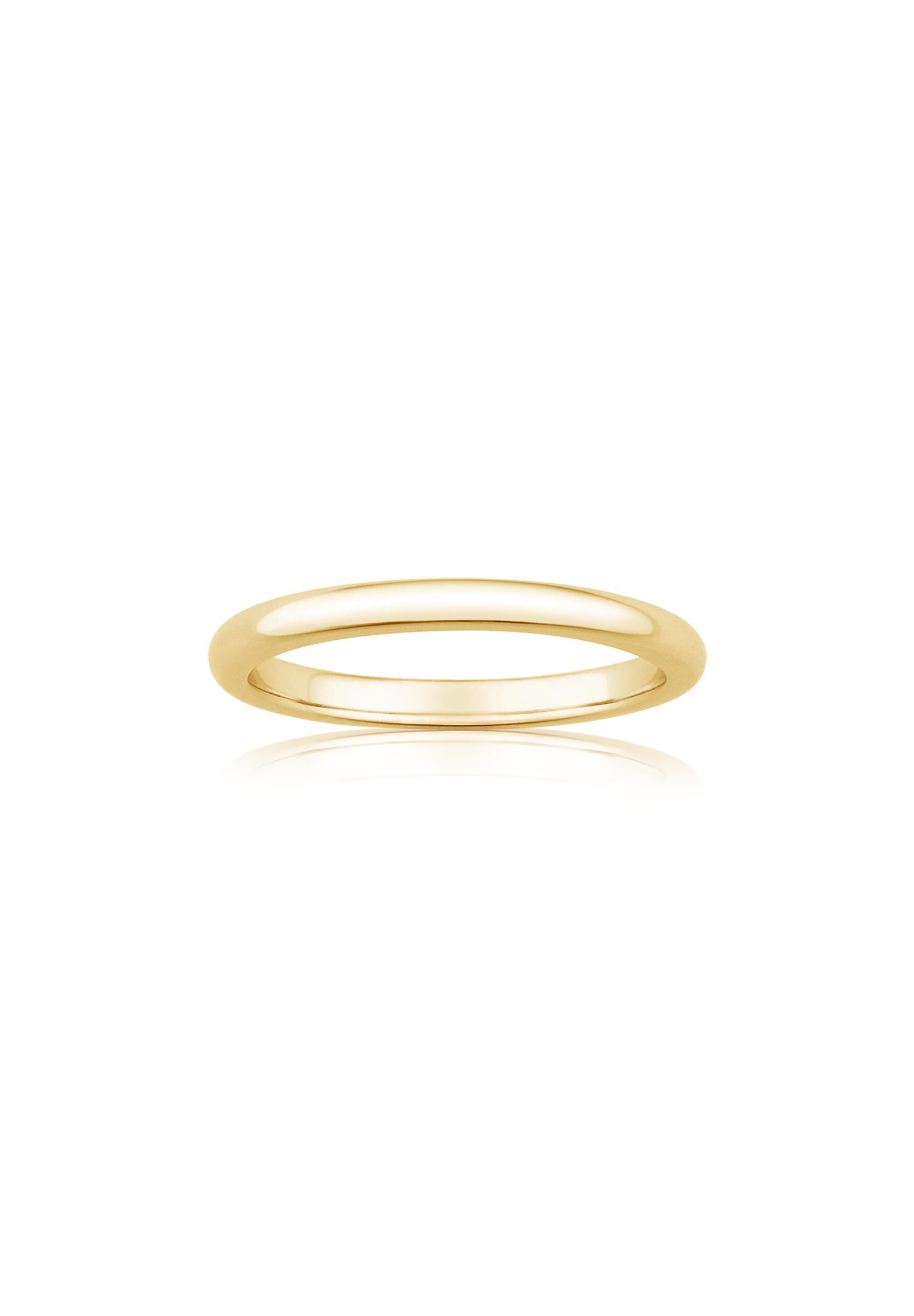 Comfort Solid Gold Ring (2mm) - Fenom & Co.