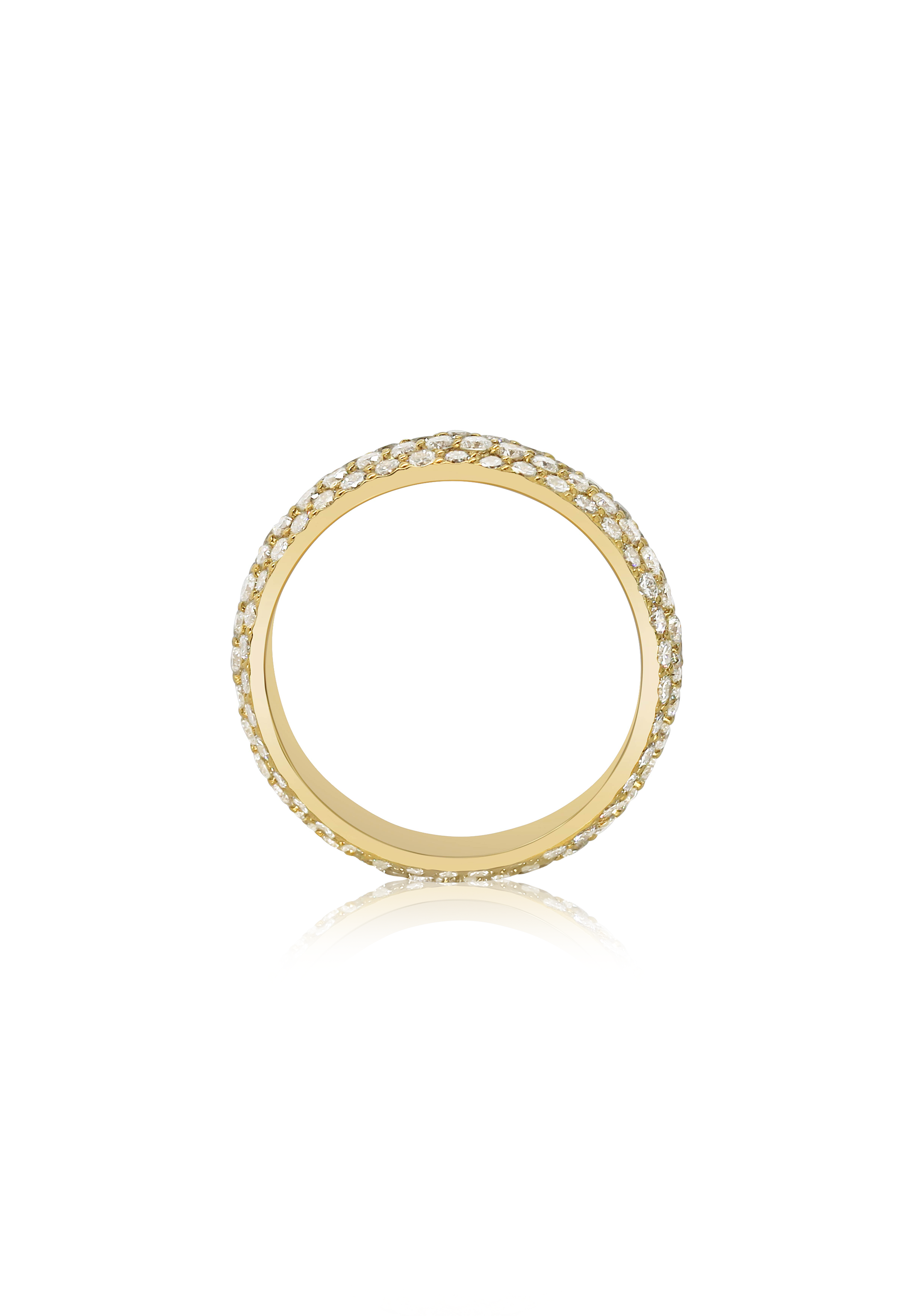 Diamond Dome Ring (3 Row) - Fenom & Co.