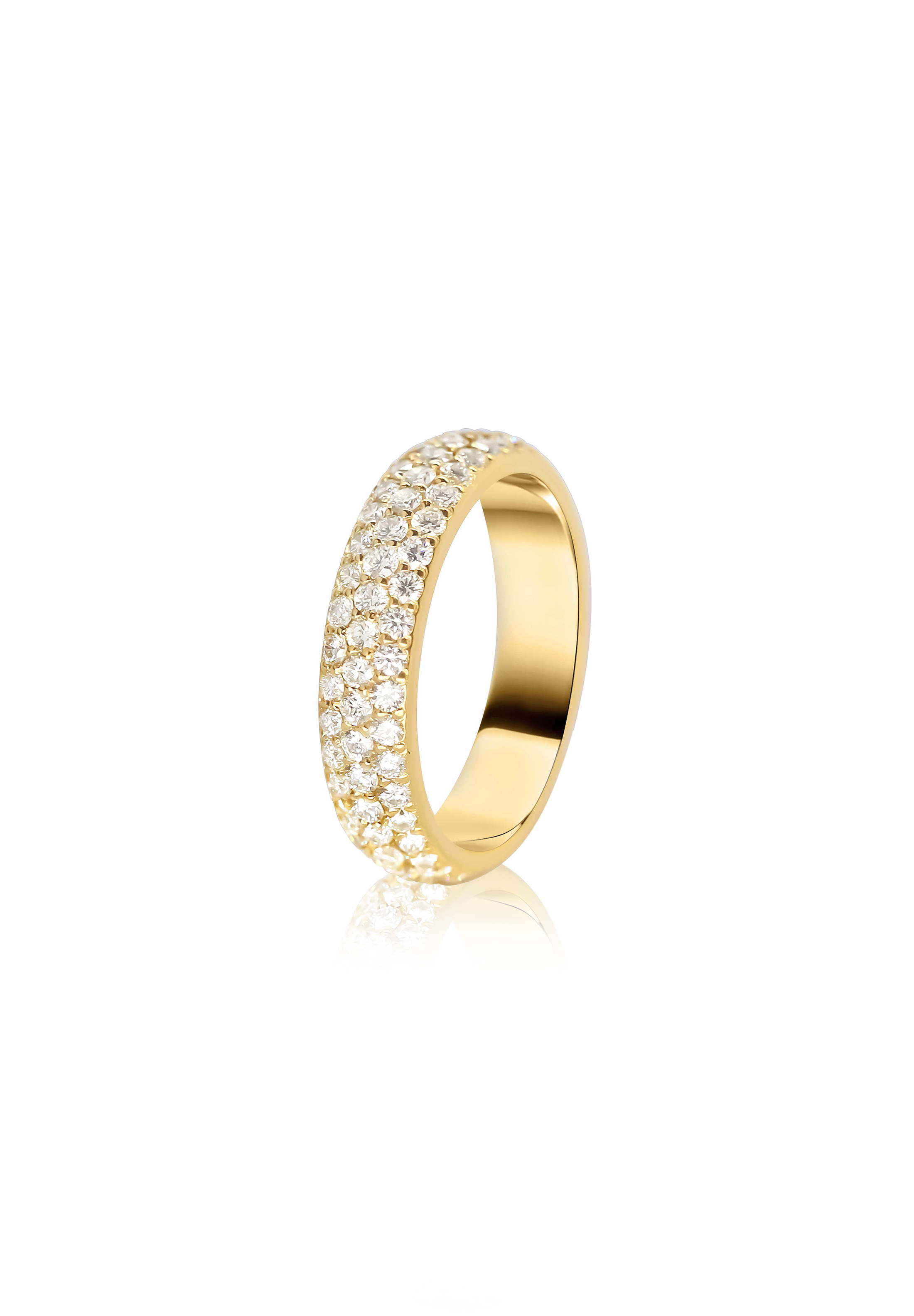 Diamond Dome Ring (3 Row) - Fenom & Co.