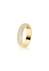 Diamond Dome Ring (3 Row) - Fenom & Co.
