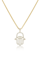 Medi Diamond Hamsa (Fully Iced Out) - Fenom & Co.