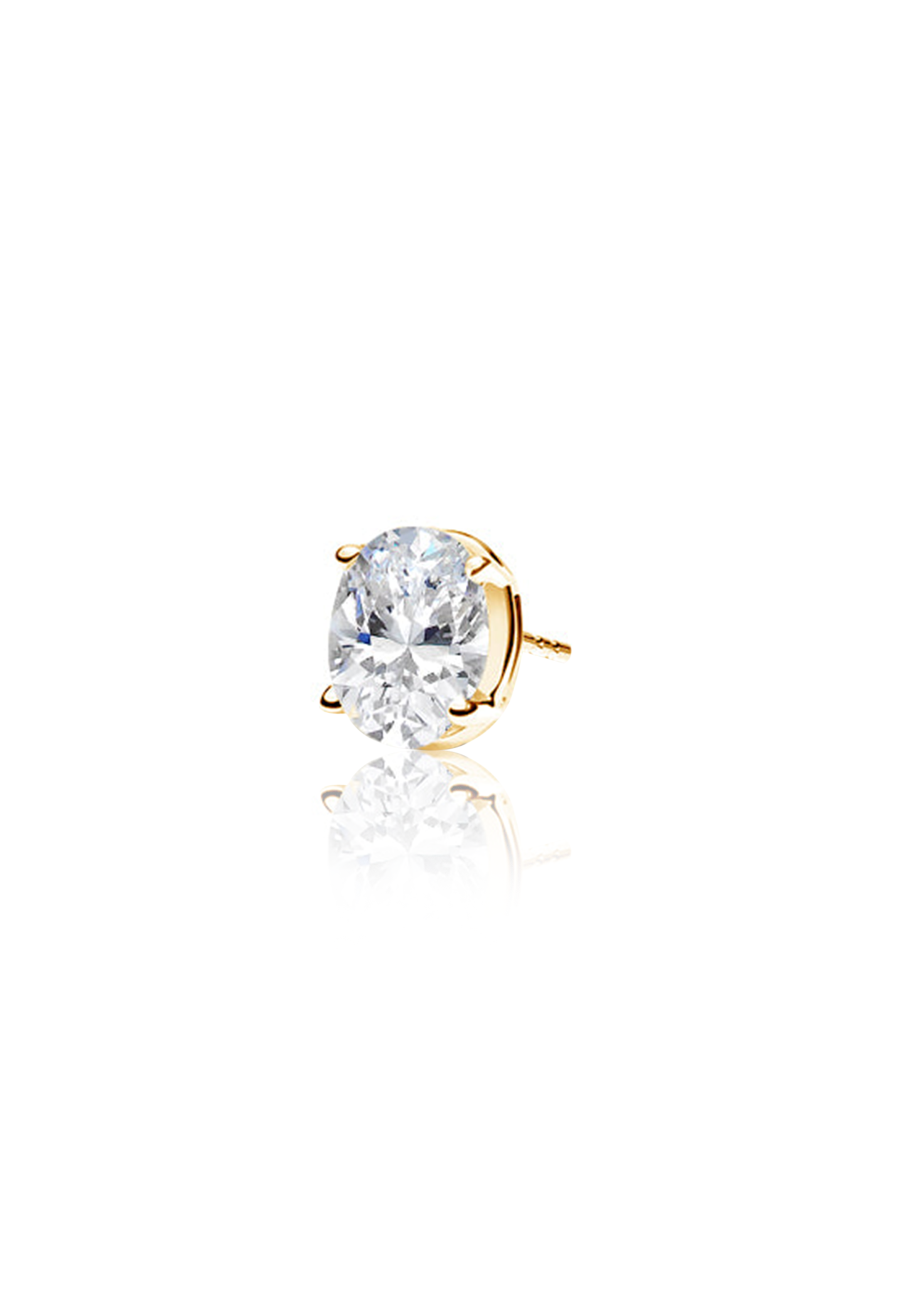 Oval Diamond Earrings 1.0 Carat - Fenom & Co.