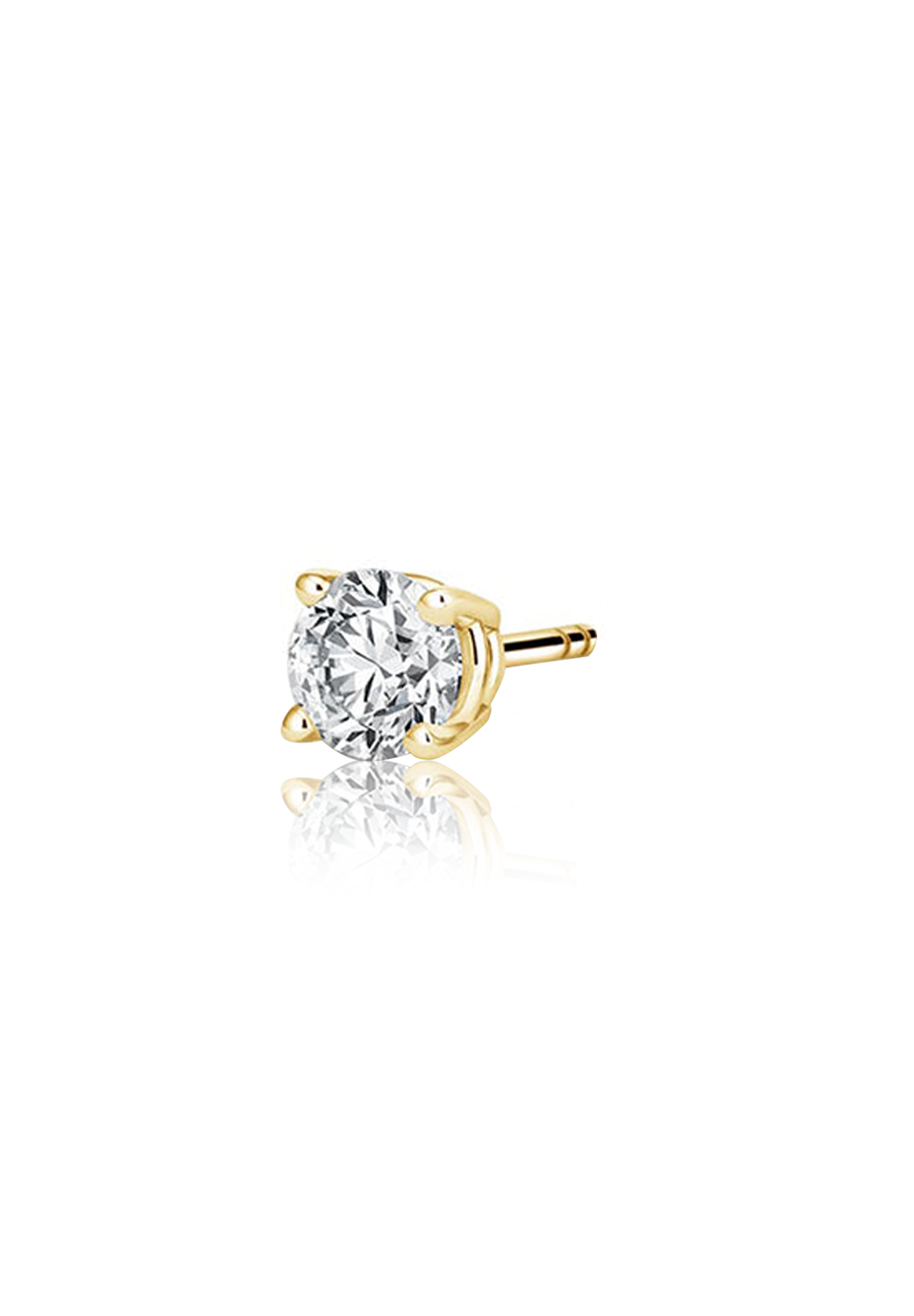 Round Cut Diamond Earrings 0.50 Carat - Fenom & Co.