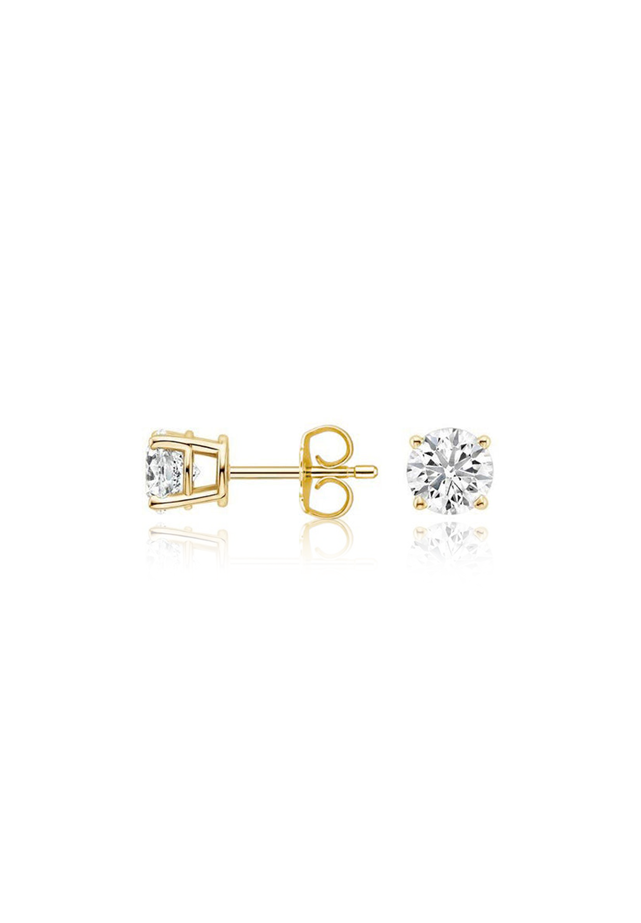 Round Cut Diamond Earrings 0.50 Carat - Fenom & Co.