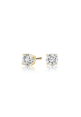 Round Cut Diamond Earrings 0.50 Carat - Fenom & Co.