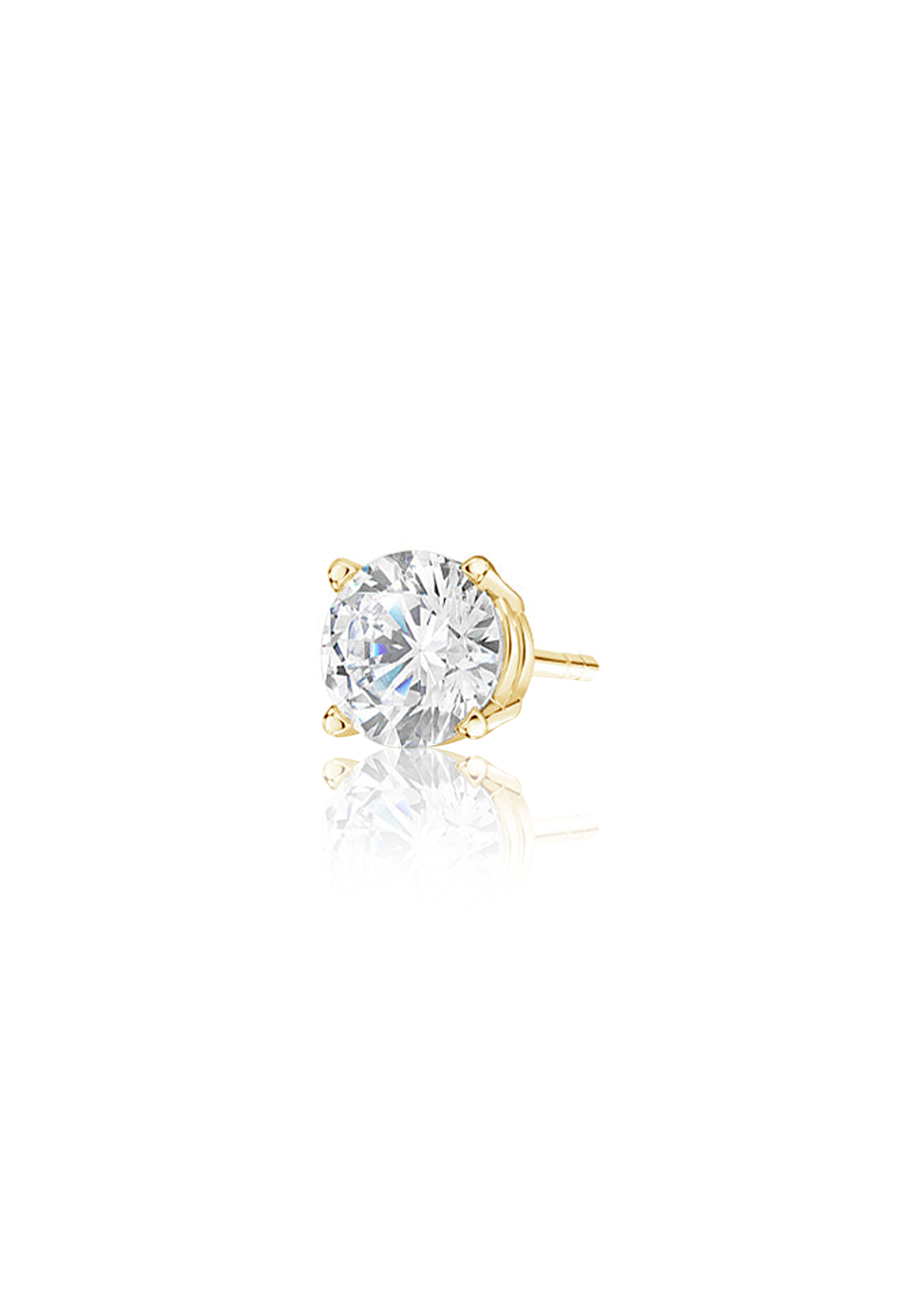 Round Cut Diamond Earrings 1.0 Carat - Fenom & Co.
