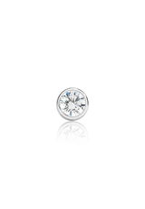 Round Cut Diamond Earrings 1.0 Carat (Bezel Set) - Fenom & Co.
