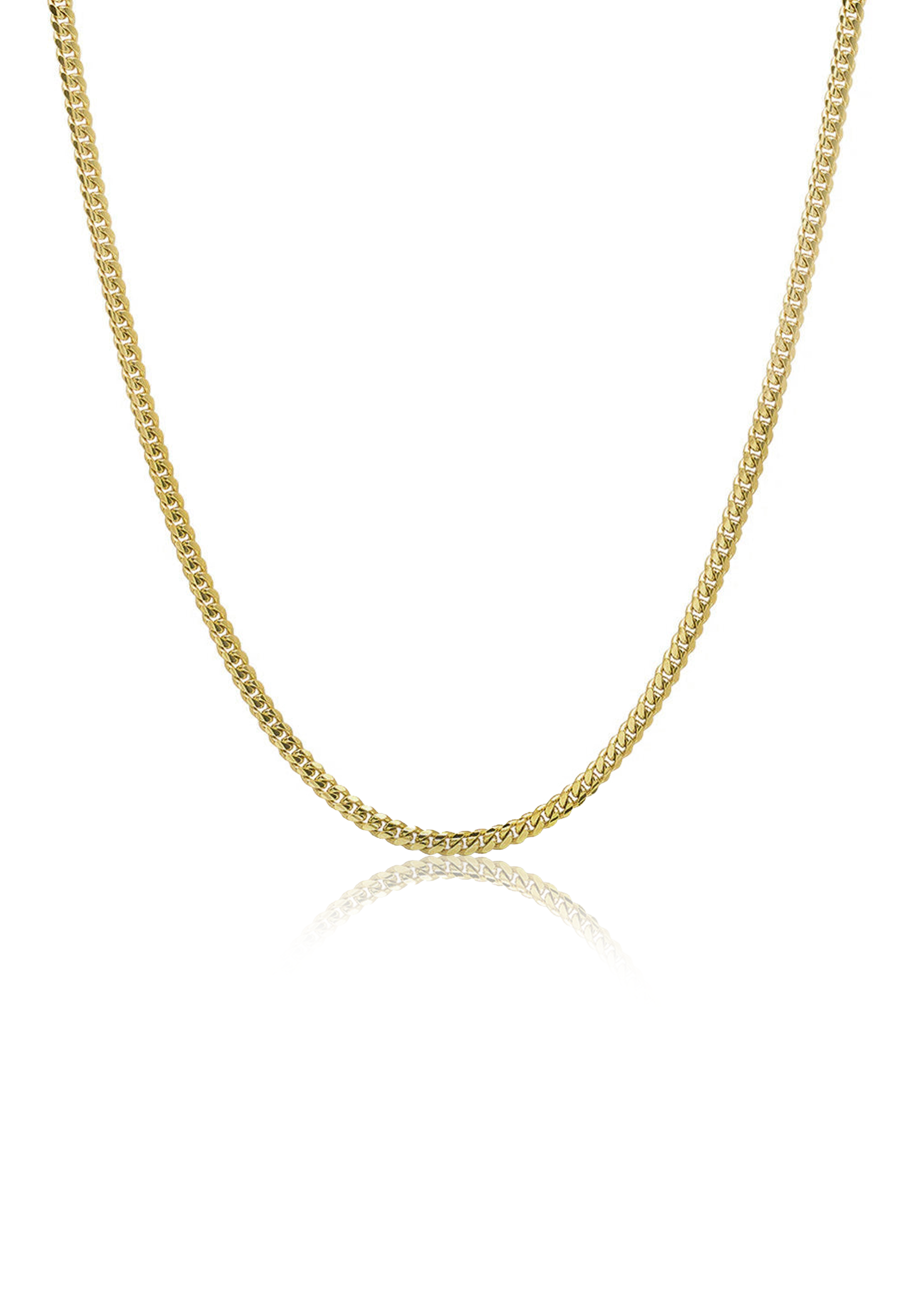 Solid Gold Cuban Link Chain (2mm) - Fenom & Co.