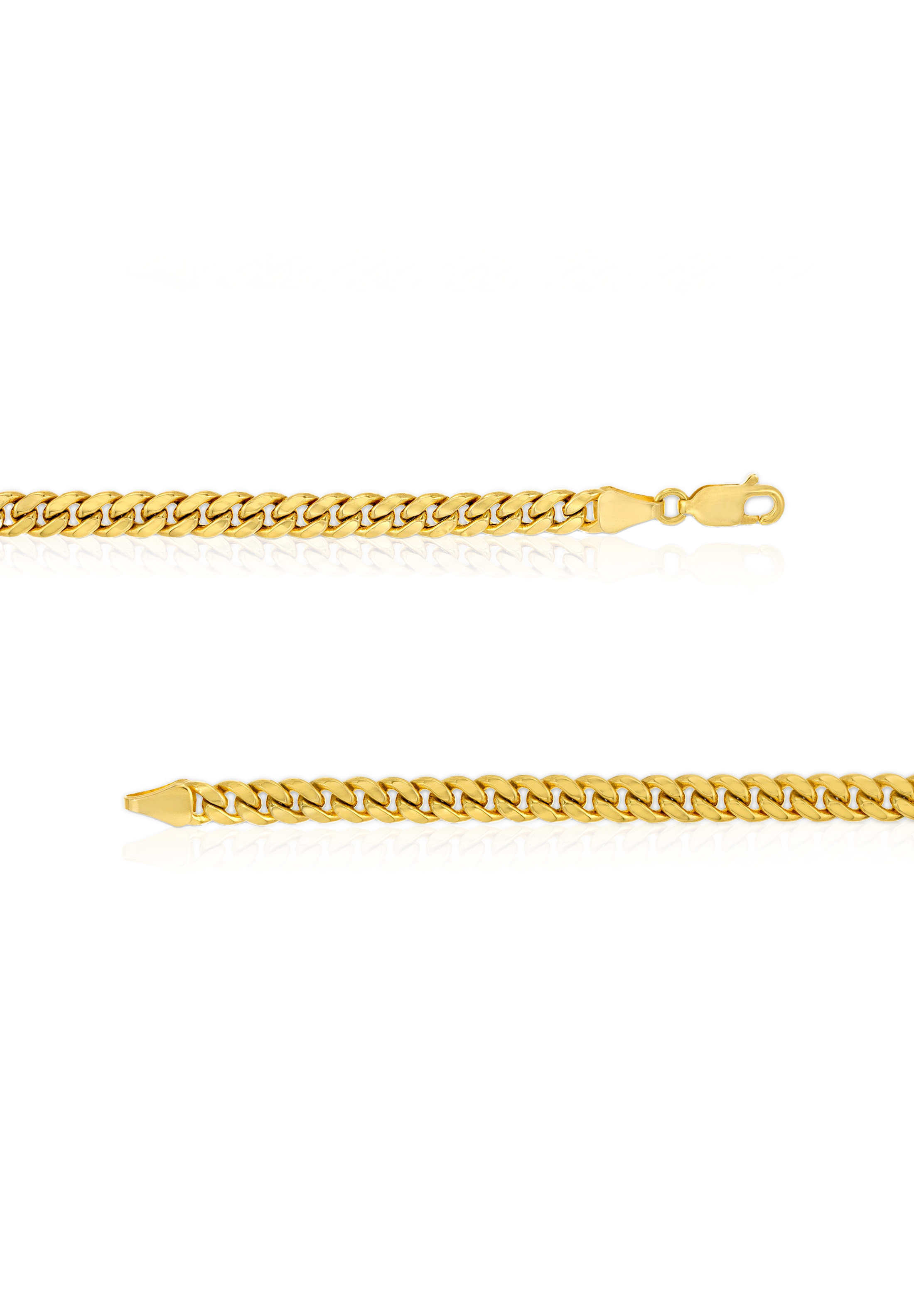 Solid Gold Cuban Link Chain (4mm) - Fenom & Co.