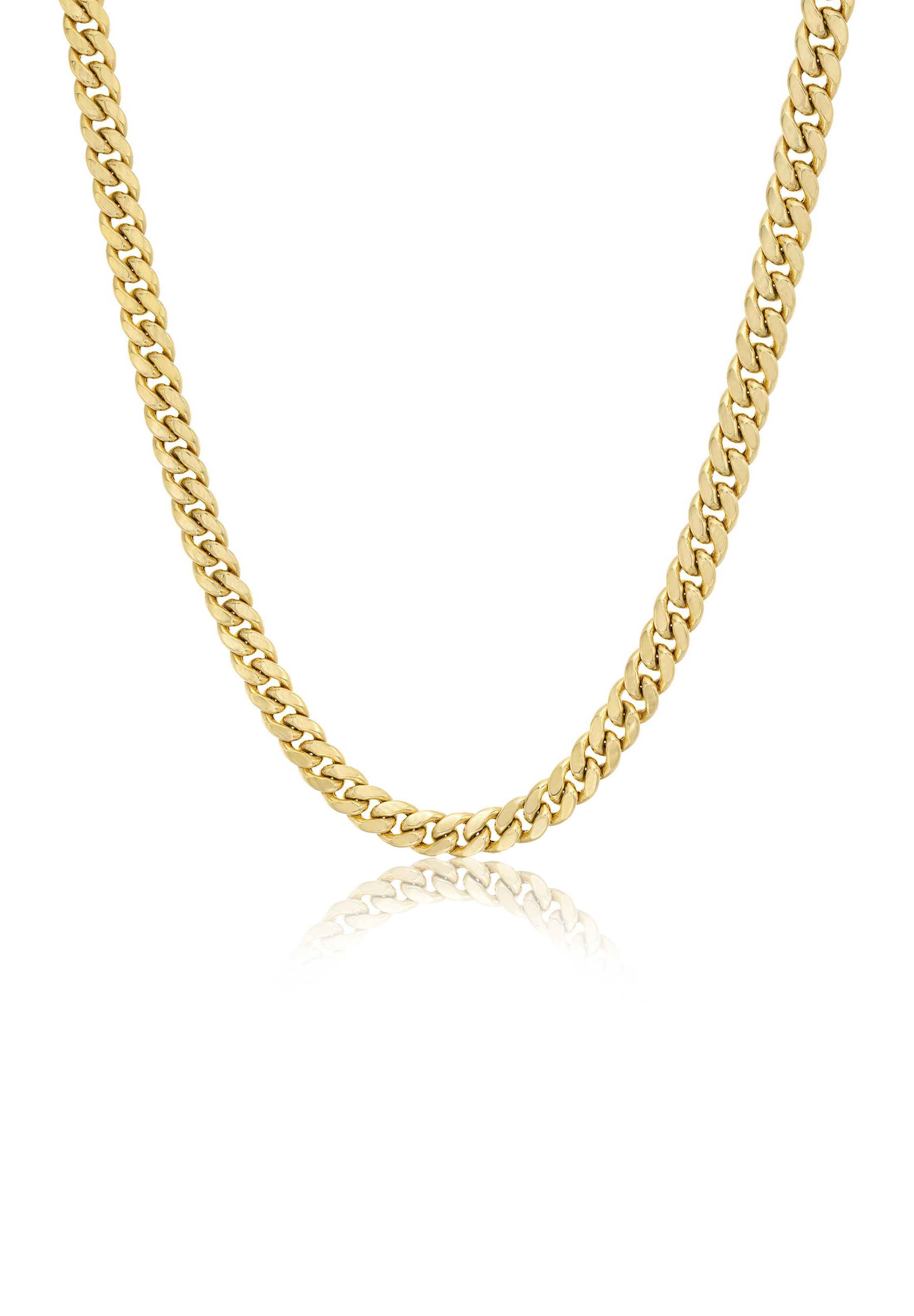 Solid Gold Cuban Link Chain (4mm) - Fenom & Co.