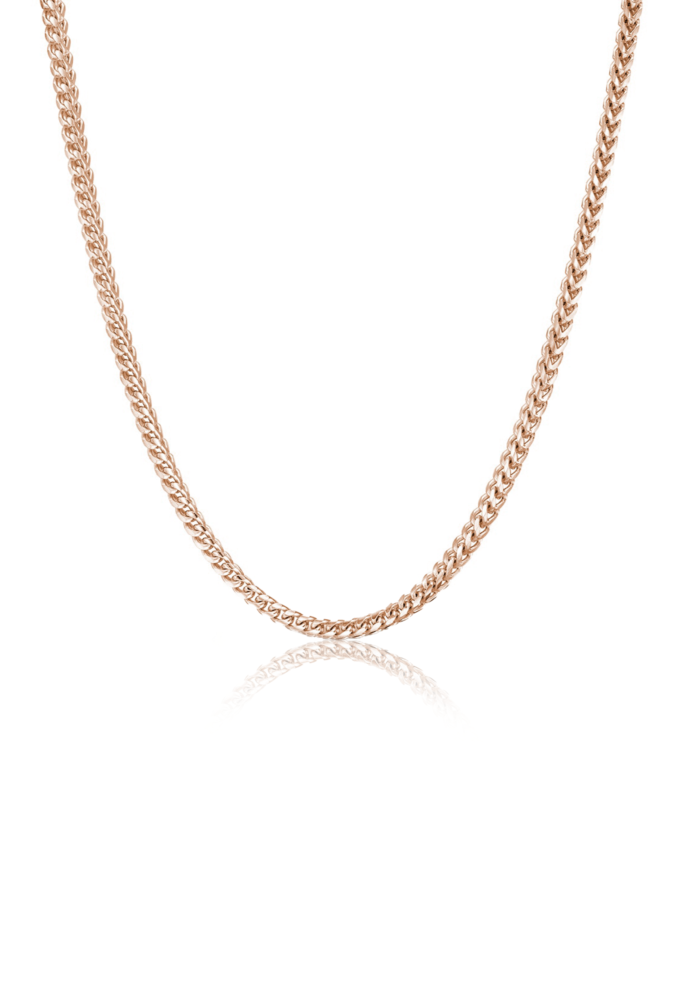 Solid Gold Diamond Cut Franco Chain (1mm) - Fenom & Co.