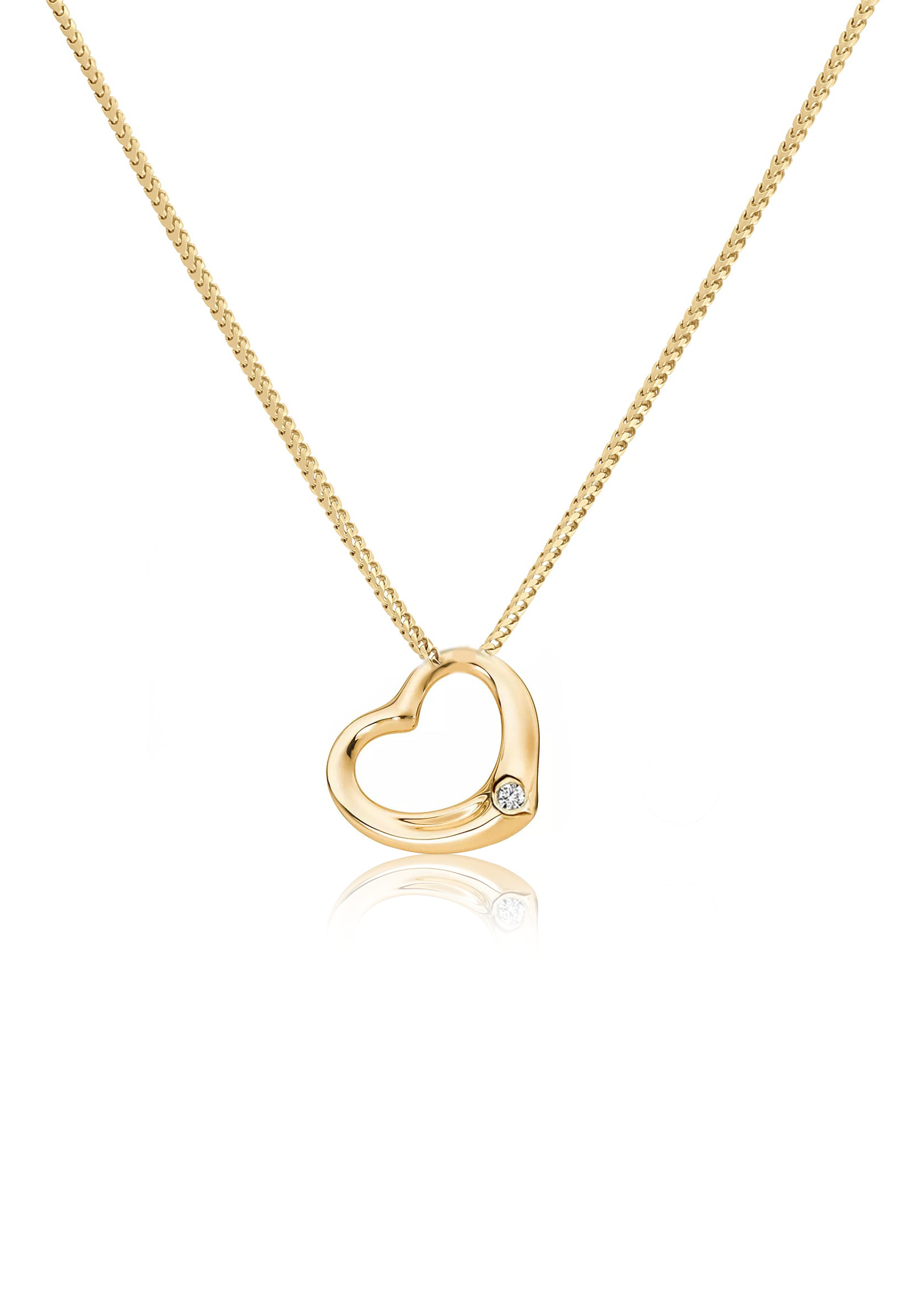 Solid Gold Mini Heart Pendant - Fenom & Co.