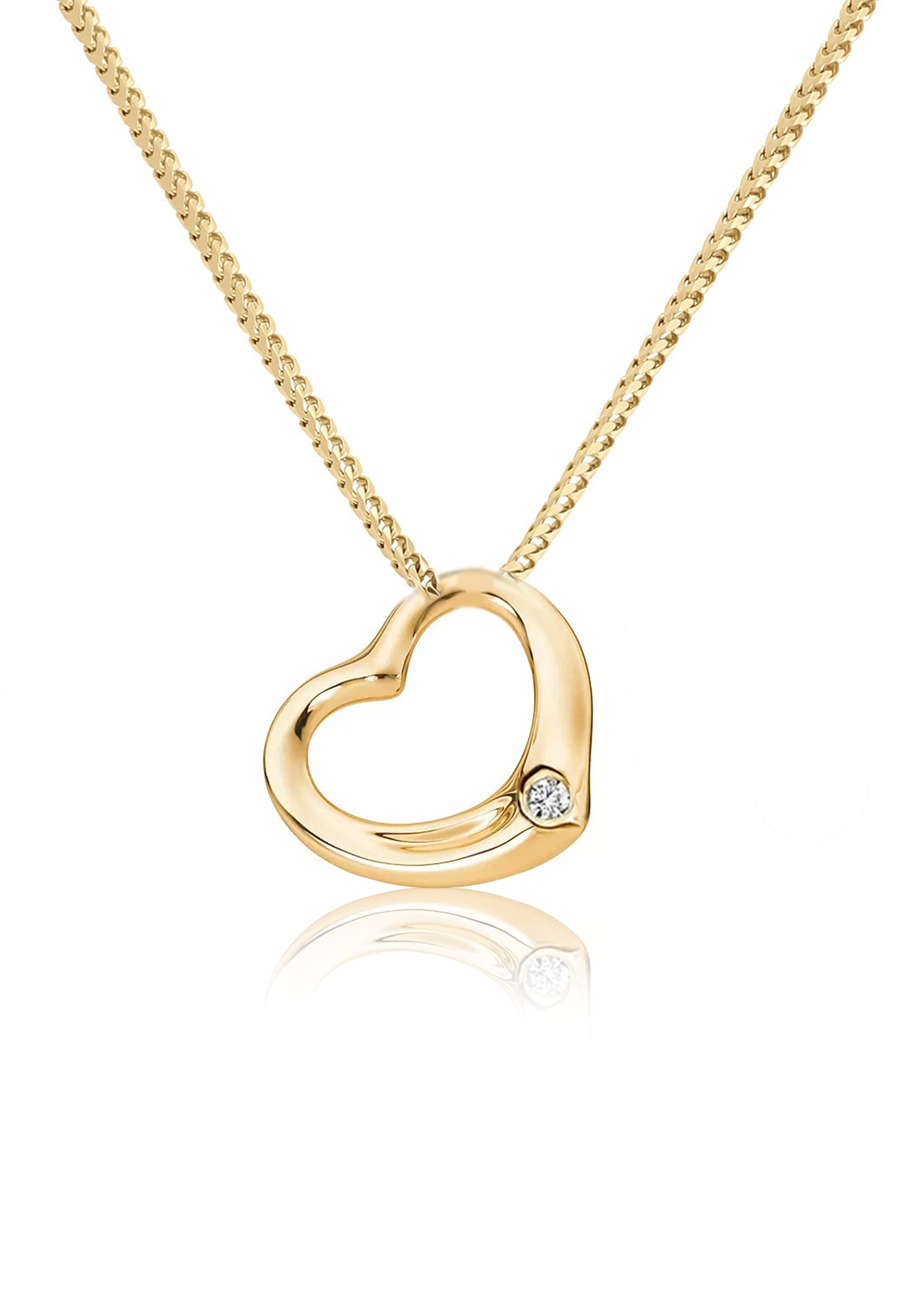 Solid Gold Mini Heart Pendant - Fenom & Co.