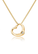 Solid Gold Mini Heart Pendant - Fenom & Co.