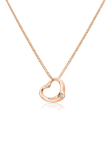Solid Gold Mini Heart Pendant - Fenom & Co.