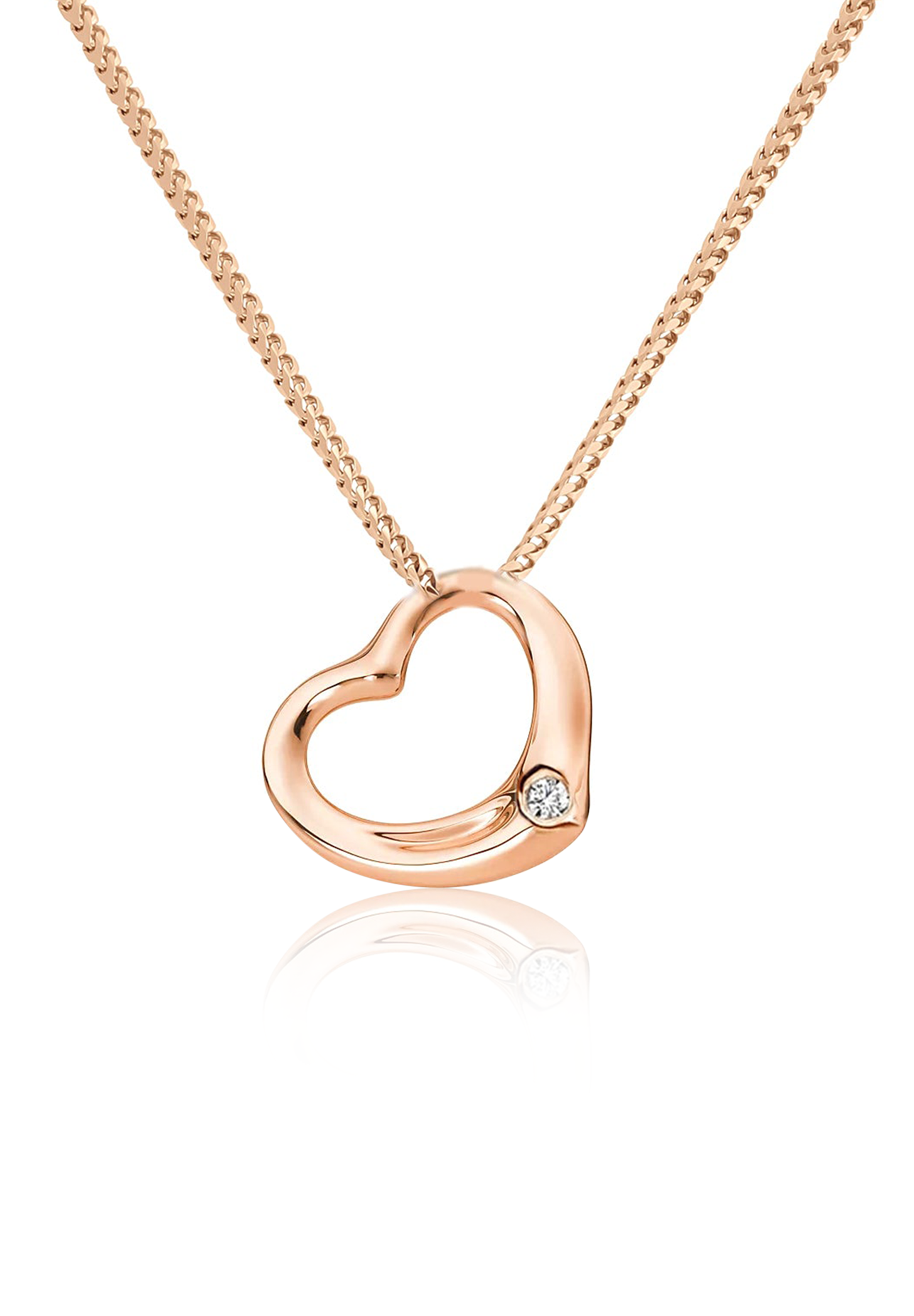 Solid Gold Mini Heart Pendant - Fenom & Co.