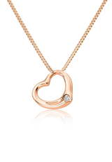 Solid Gold Mini Heart Pendant - Fenom & Co.