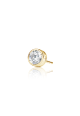 Round Cut Diamond Earrings 0.5 Carat (Bezel Set) - Fenom & Co.