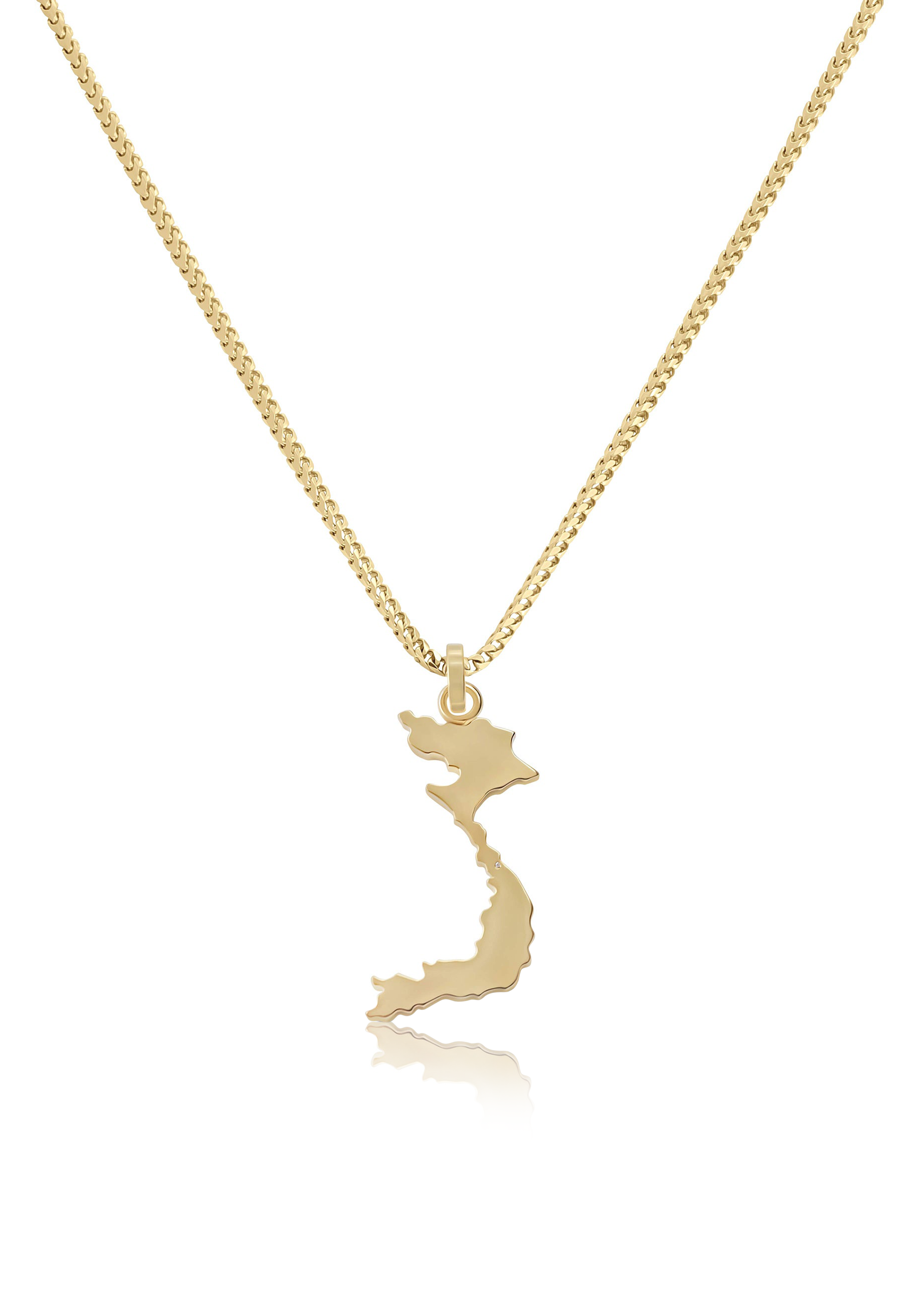 Solid Gold Vietnam Pendant - Fenom & Co.