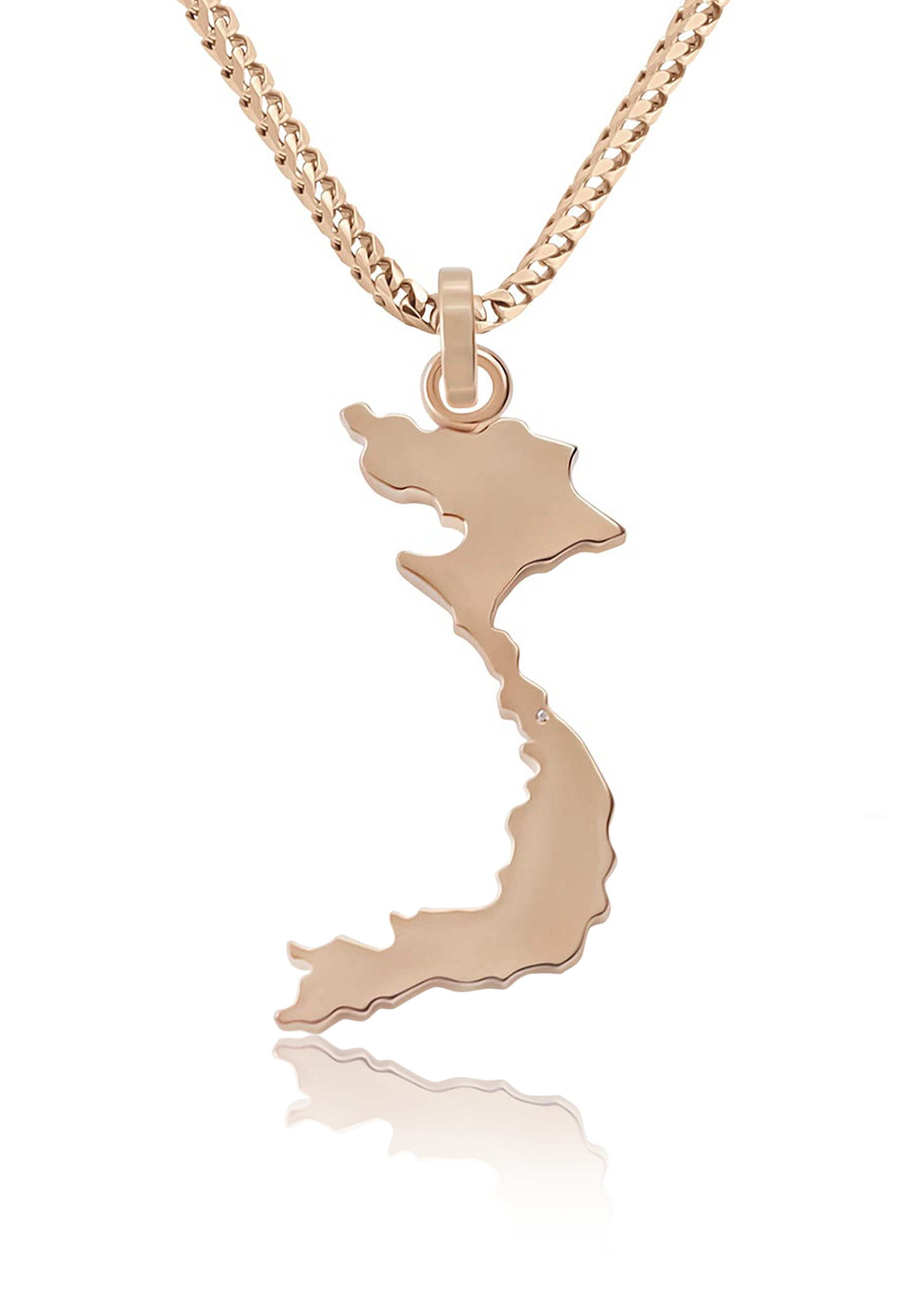 Solid Gold Vietnam Pendant - Fenom & Co.