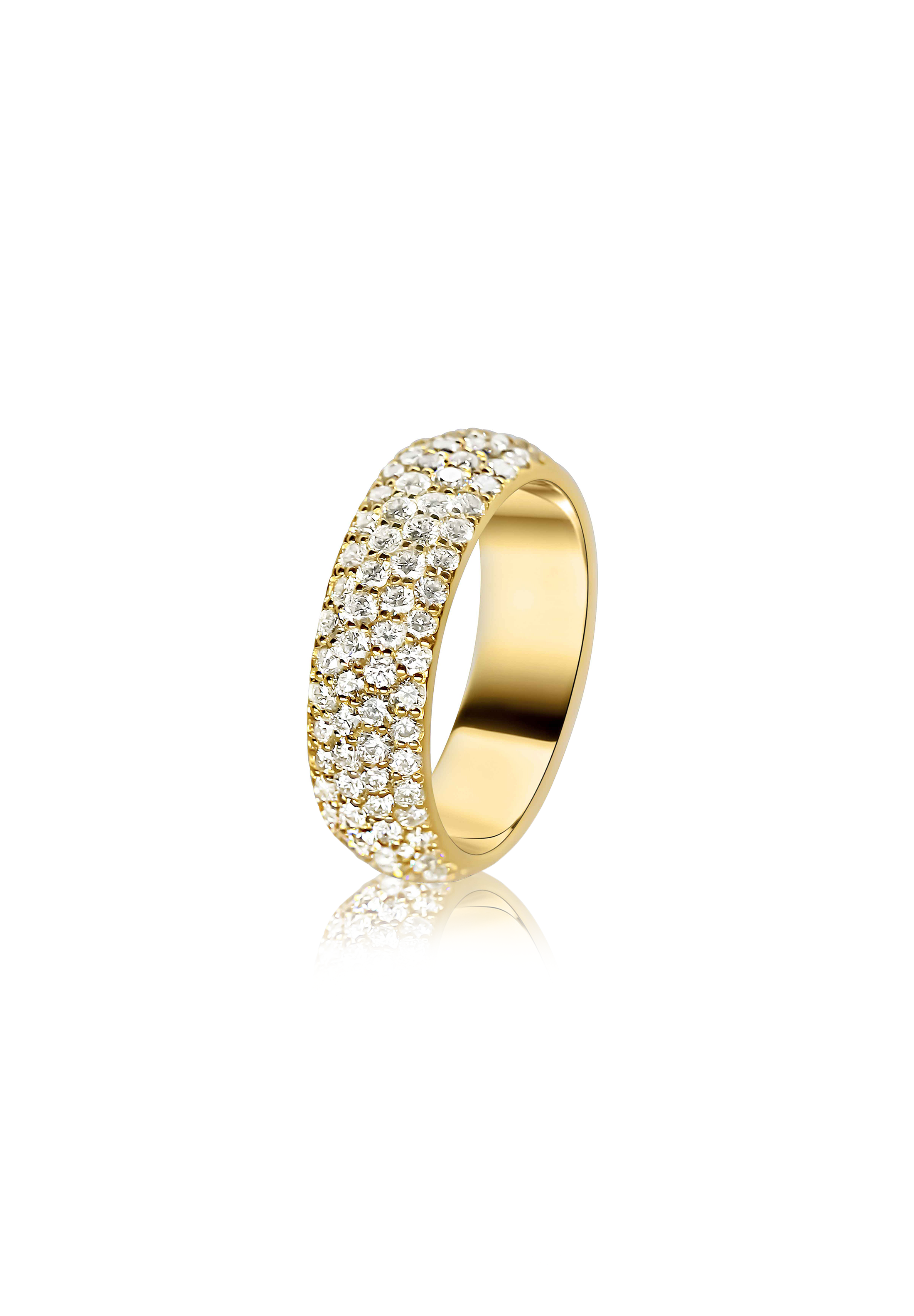 Diamond Dome Ring 4 Row - Fenom & Co.