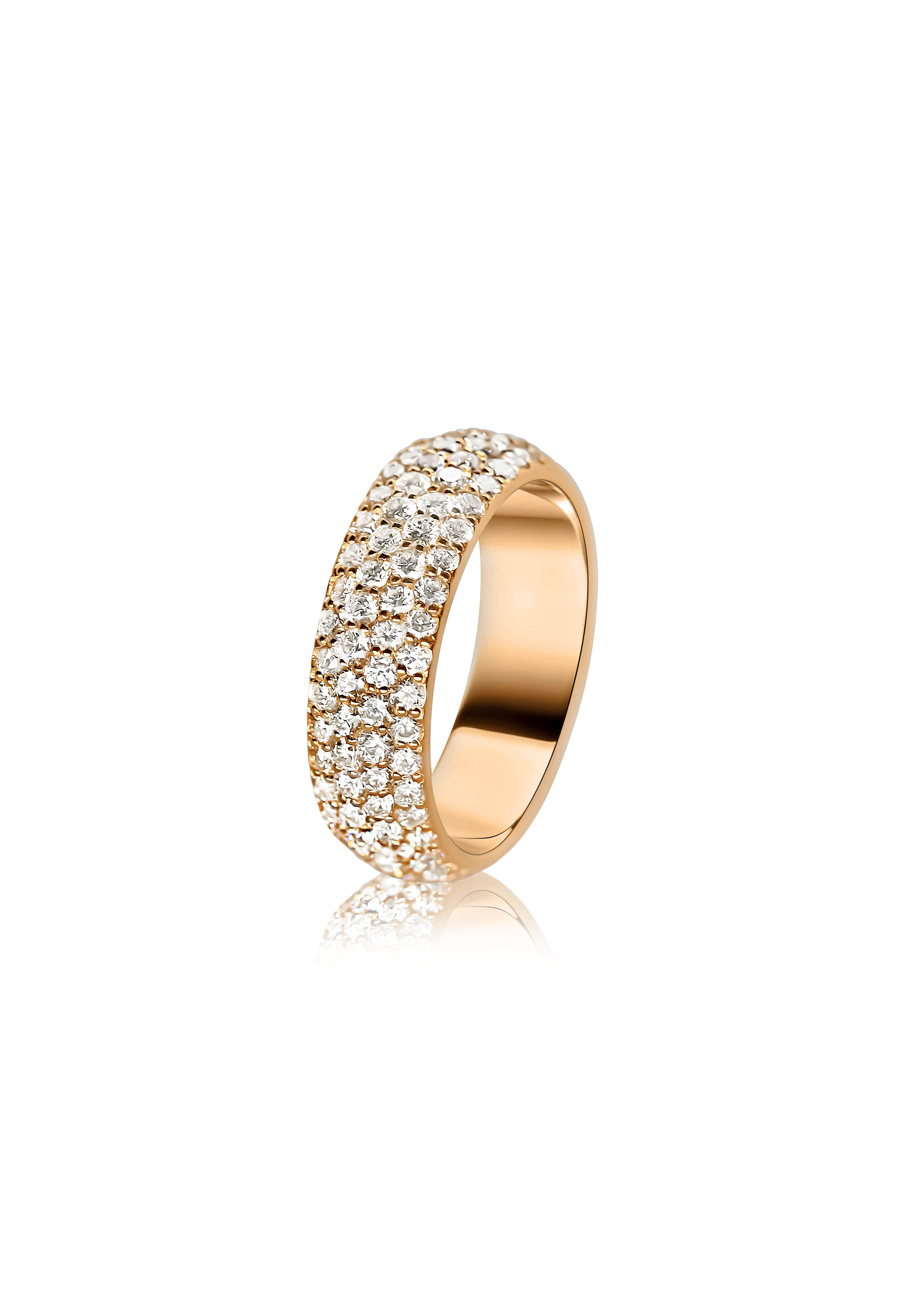 Diamond Dome Ring 4 Row - Fenom & Co.