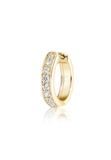 Diamond Hoop Earrings (Halfway) - Fenom & Co.