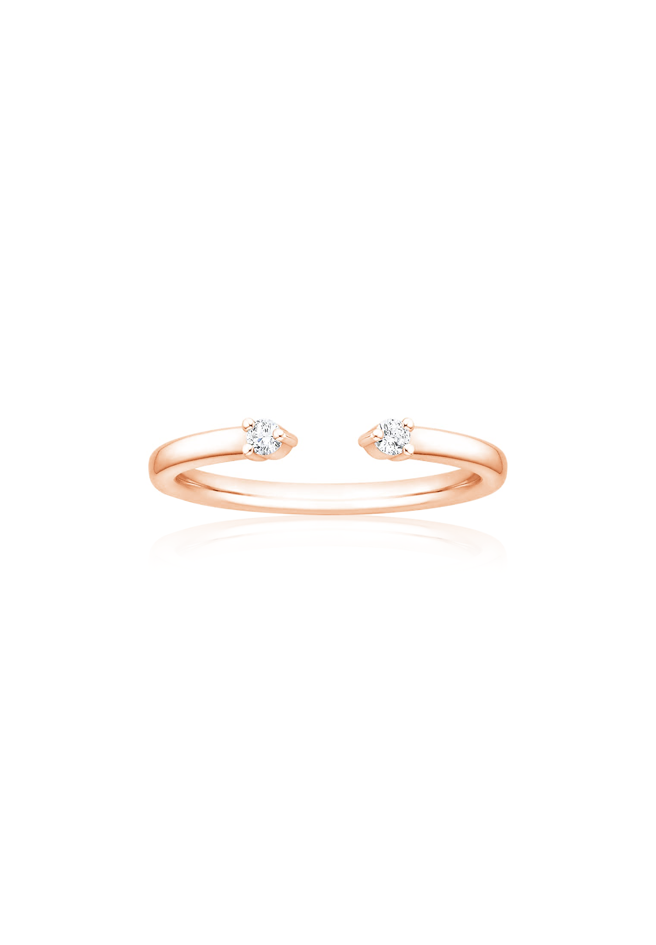Martini 3-Prong Diamond Solid Gold Ring - Fenom & Co.