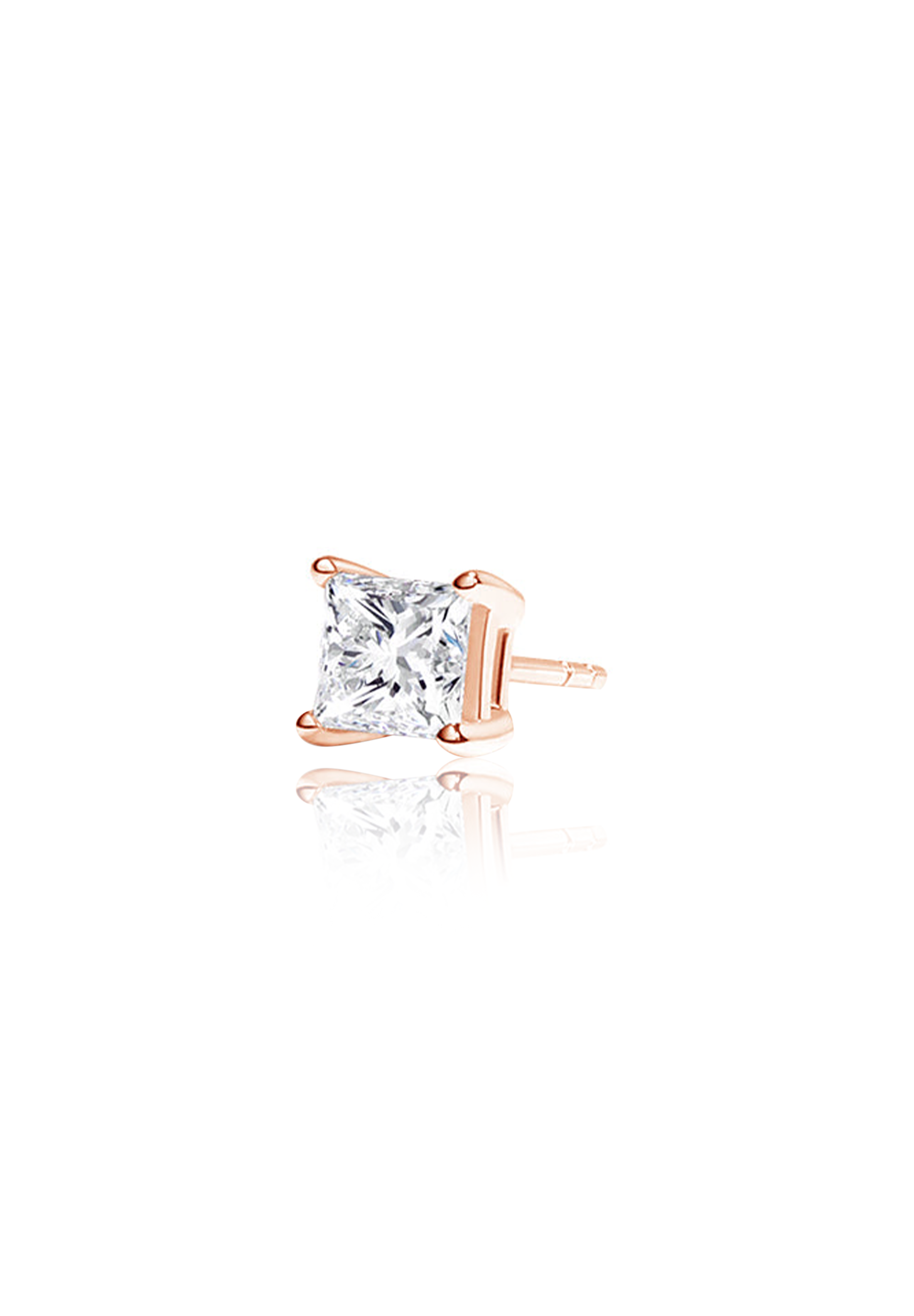 Princess Cut Diamond Earrings 1.0 Carat - Fenom & Co.