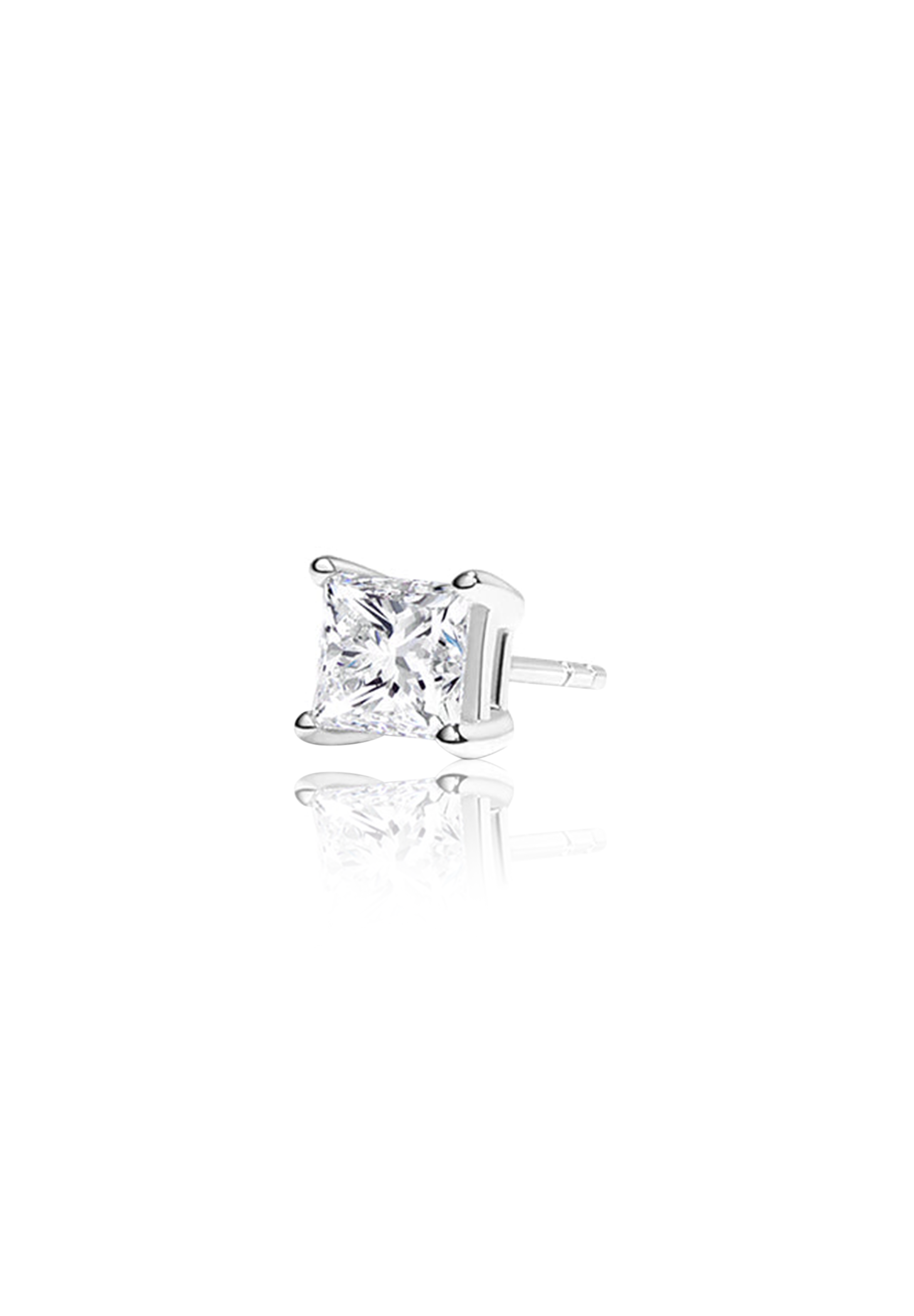 Princess Cut Diamond Earrings 1.0 Carat - Fenom & Co.