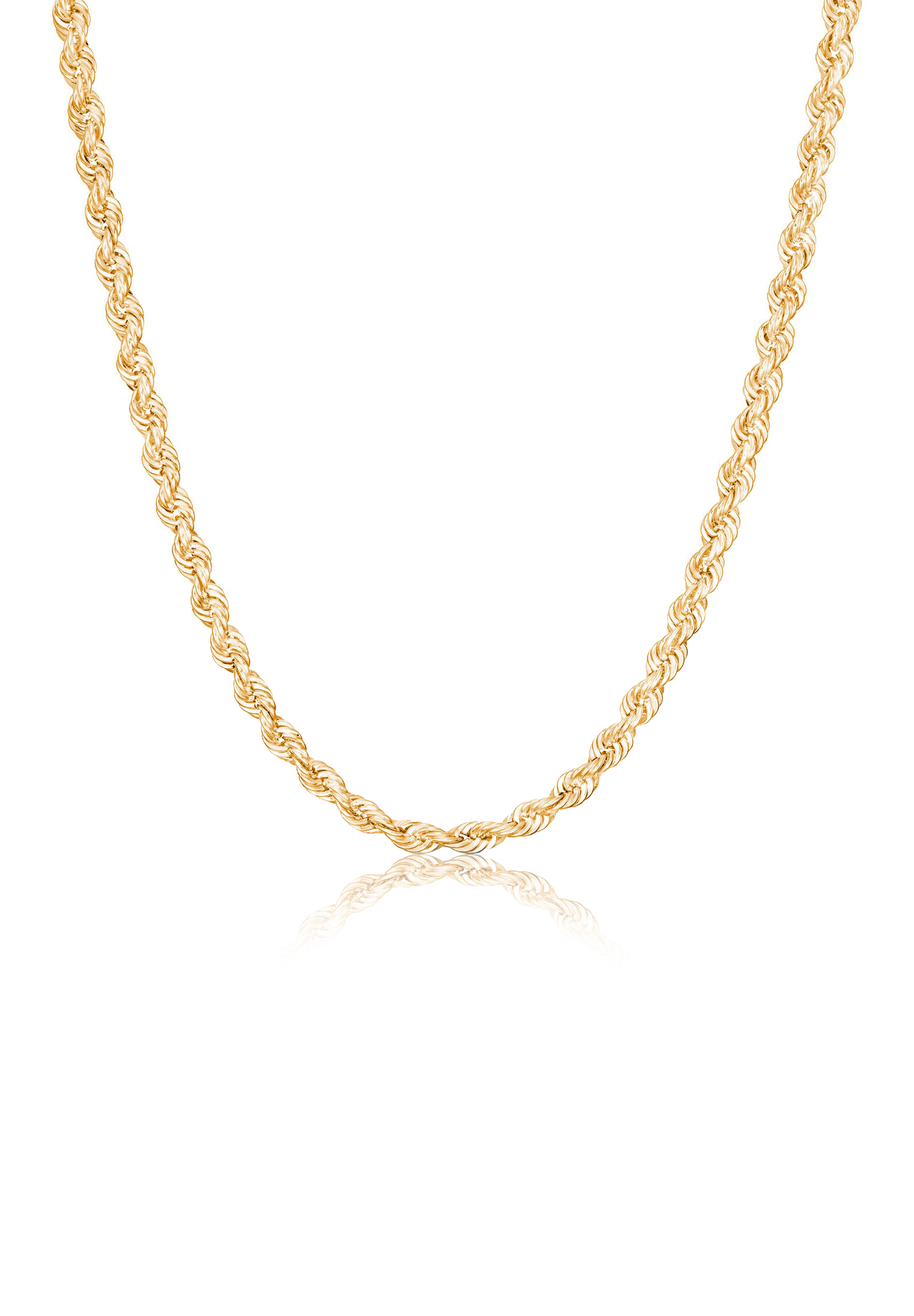 Solid Gold Rope Chain (2.5mm) - Fenom & Co.