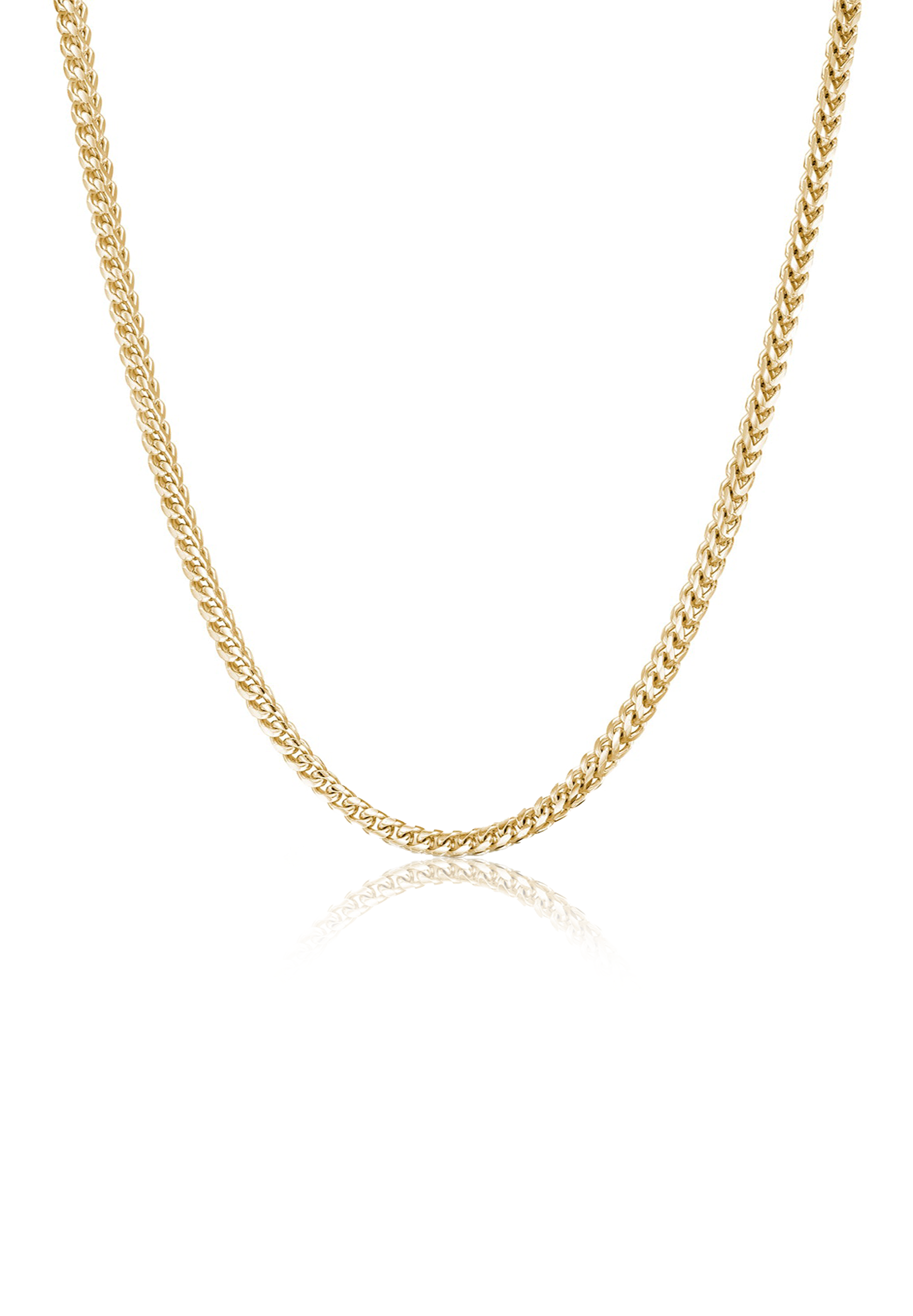 Solid Gold Diamond Cut Franco Chain (1.5mm) - Fenom & Co.